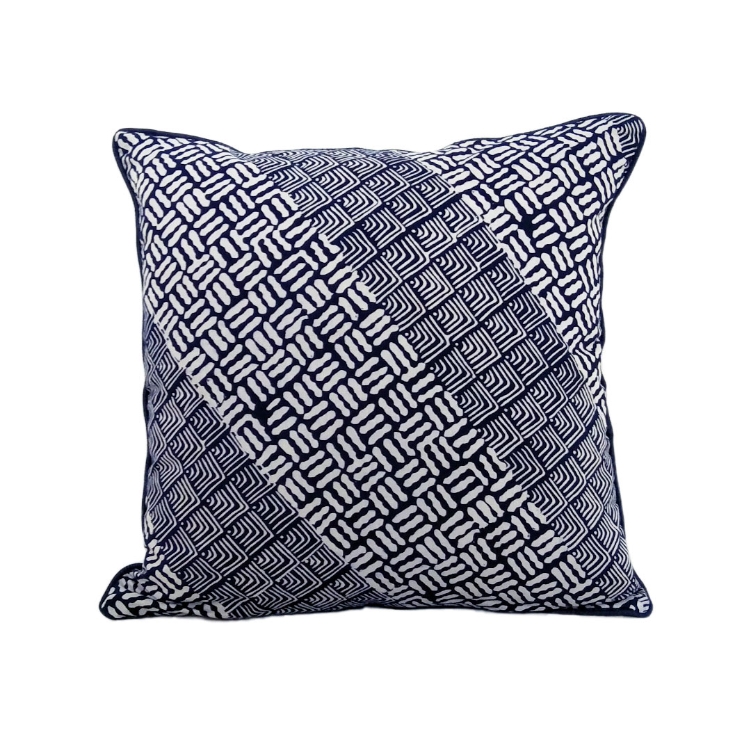 Blue Batik Cushion Cover