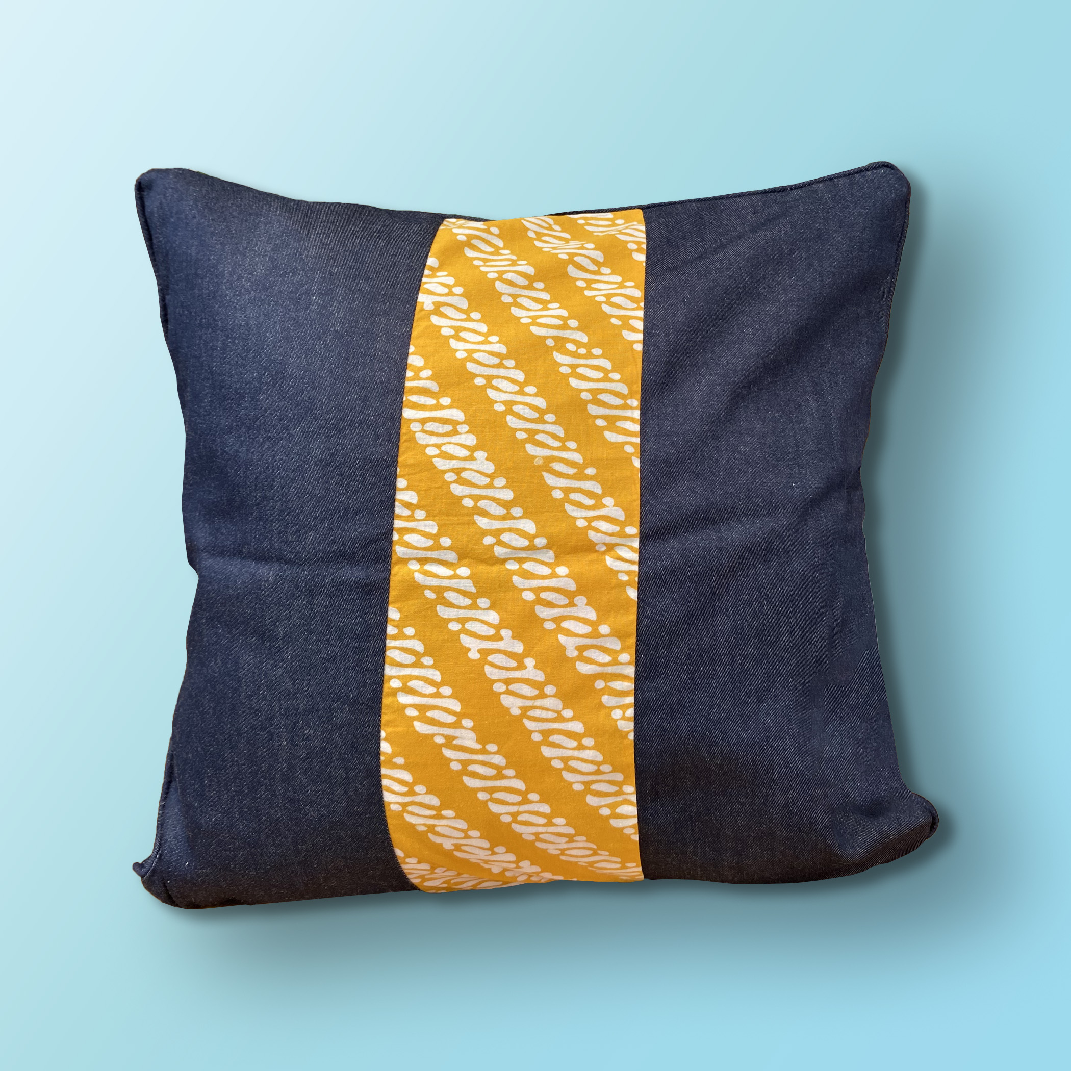 Nirmala Cushion Cover Yellow Batik